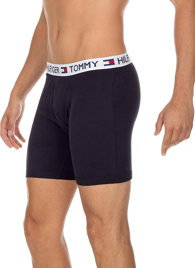 Tommy Hilfiger 男士純棉四件組四角褲 - 美國直購