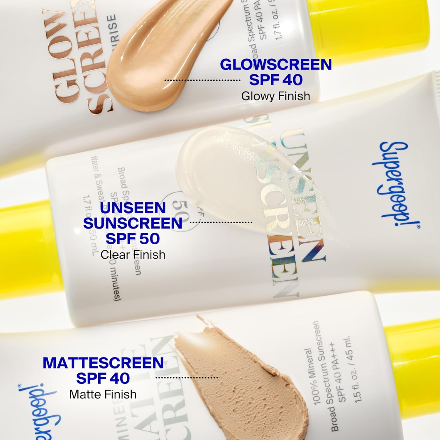 Supergoop! Glowscreen SPF 40 - 光澤妝前乳 + 廣譜潤色防曬霜 - 有助於過濾藍光 - 保濕 - 含透明質酸和維生素B6