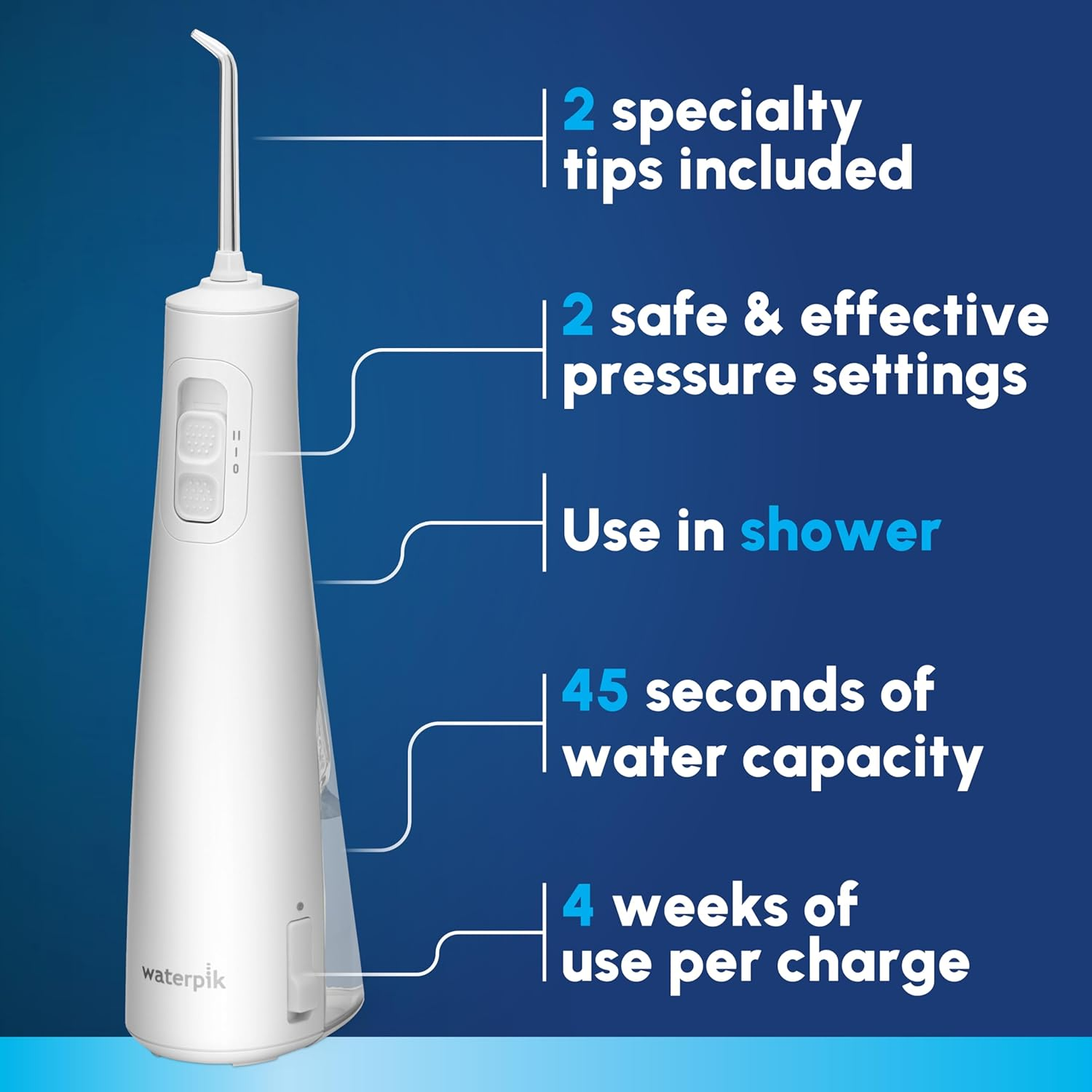 Waterpik 無線脈衝 3100 可充電便攜式沖牙器