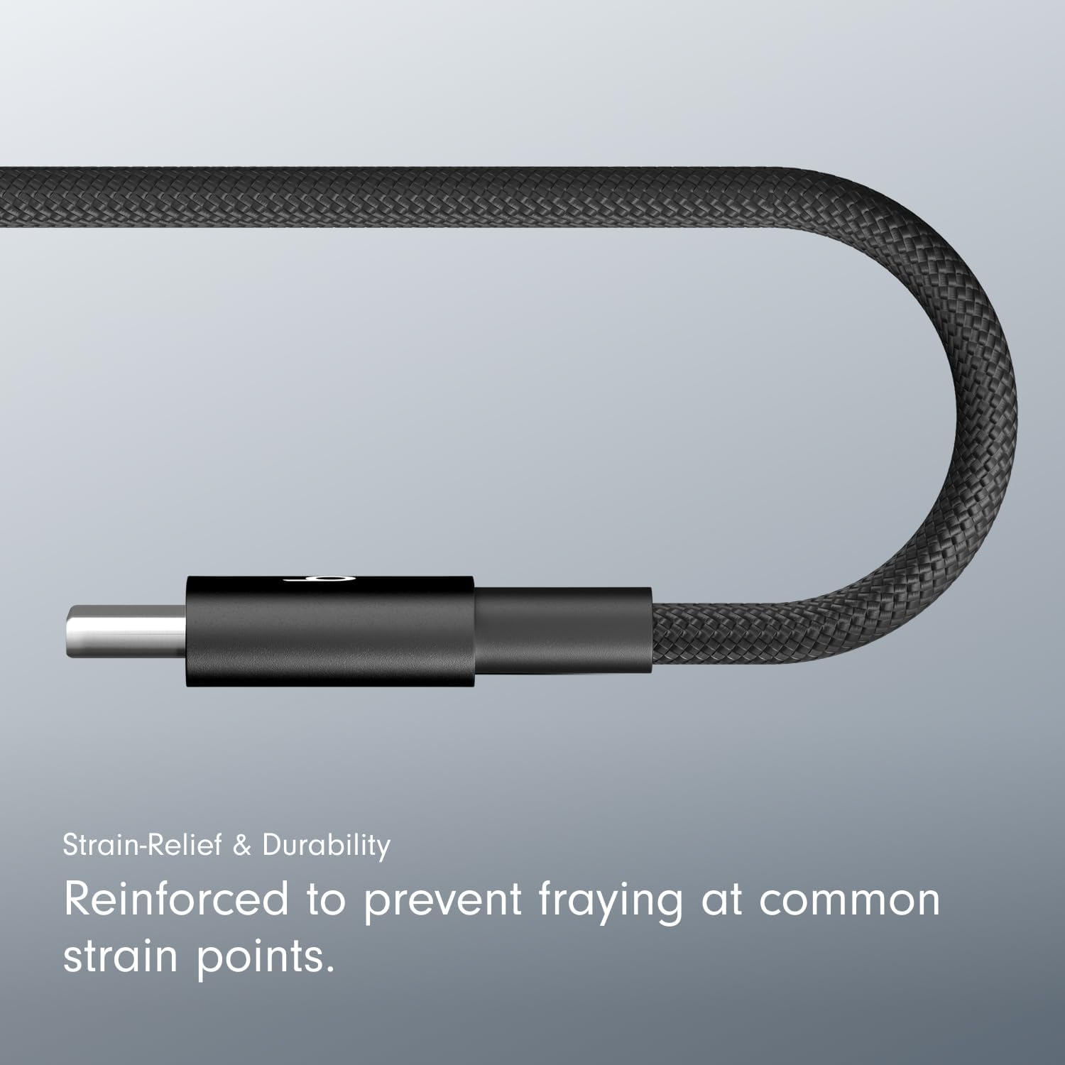 Beats 1.5米 USB-A 轉 USB-C 編織傳輸充電線 (5英尺) - 閃電黑
