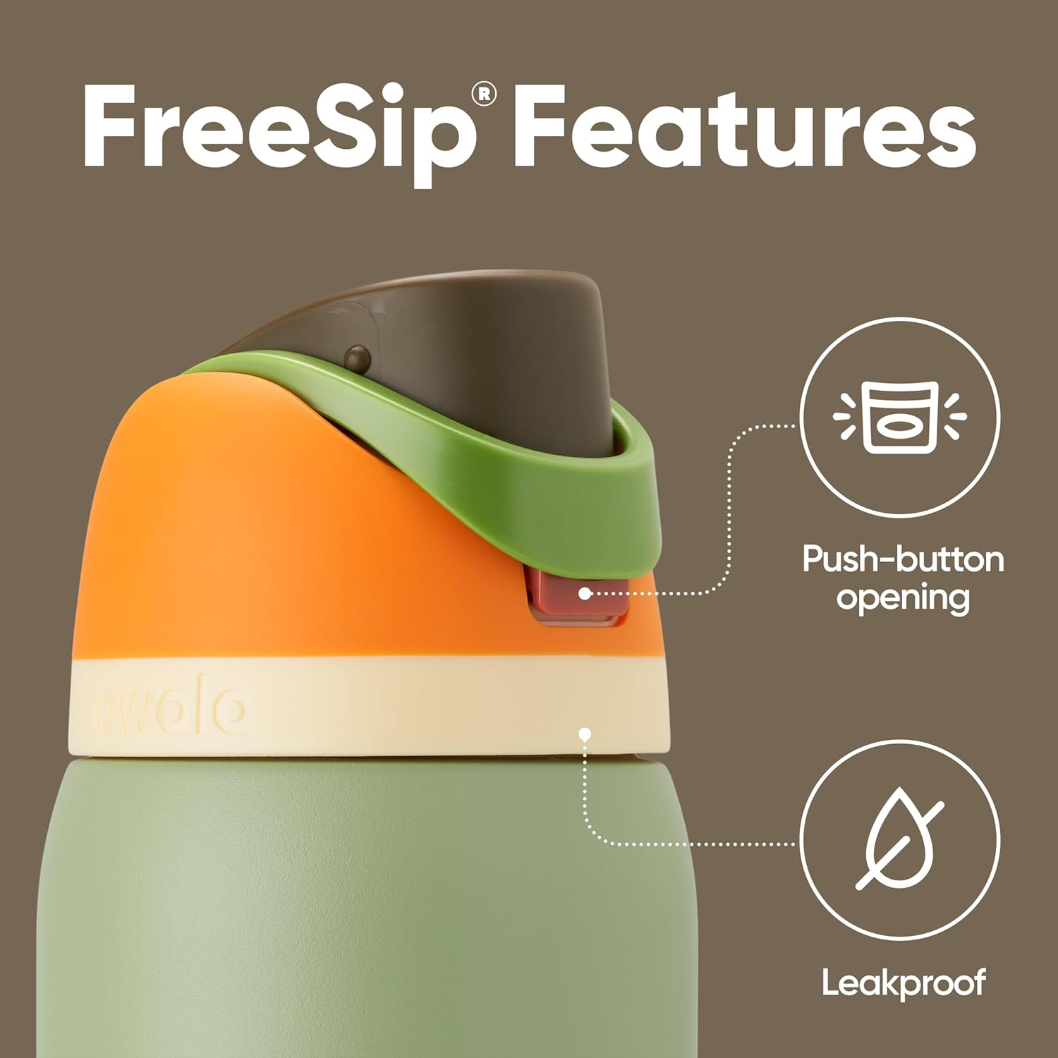 Owala FreeSip 保溫不鏽鋼雙飲水瓶 (32oz / 迷彩酷炫款)