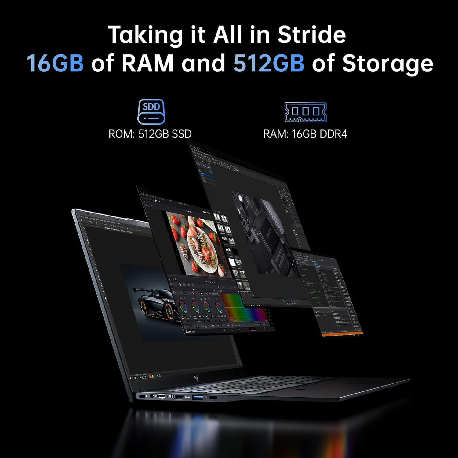 2026款AMD遊戲筆記型電腦 Ryzen 4300U 15.6吋FHD 16GB+512GB Windows 11