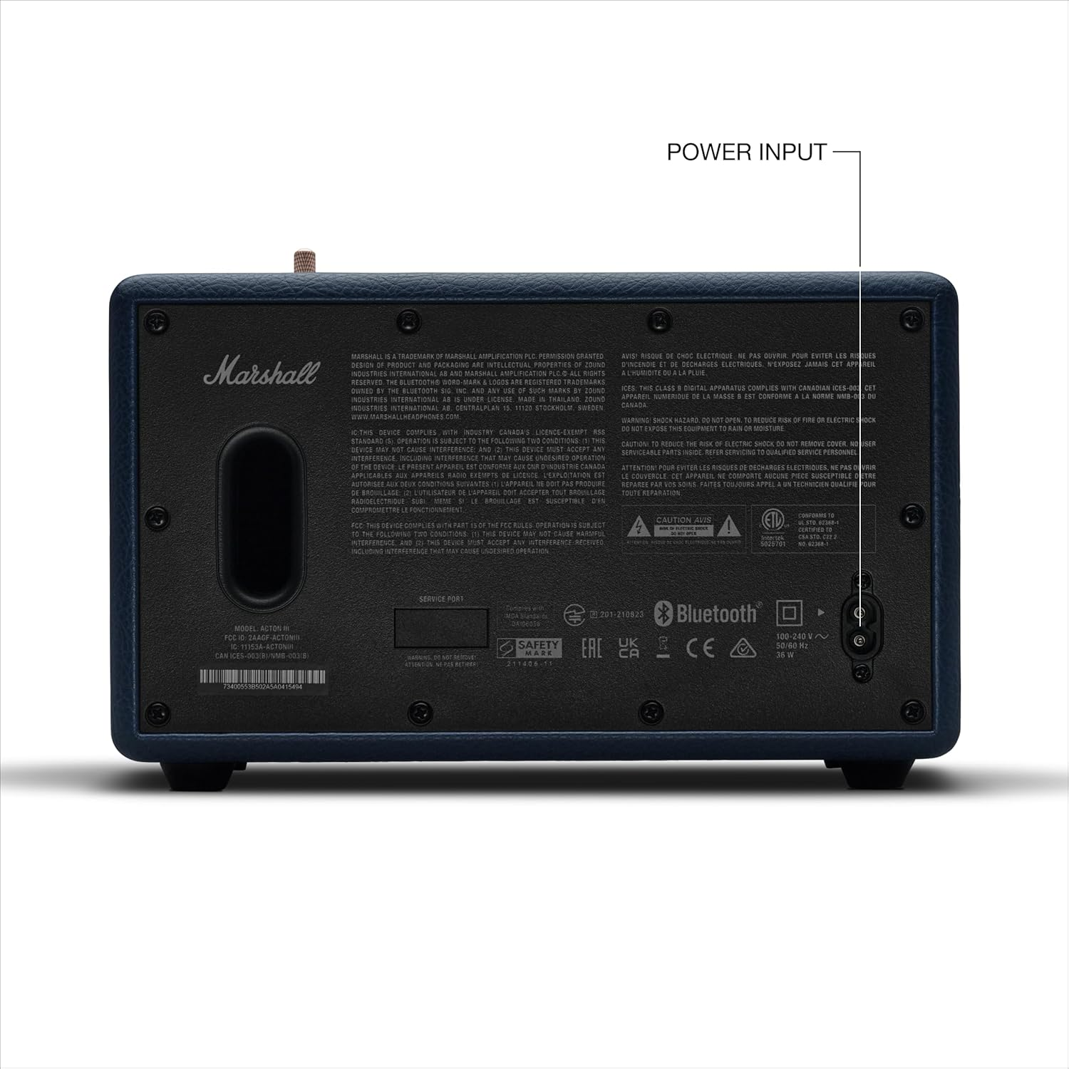 Marshall Acton III 藍牙家用喇叭 保溫厚實音效 (午夜藍 Midnight Blue)