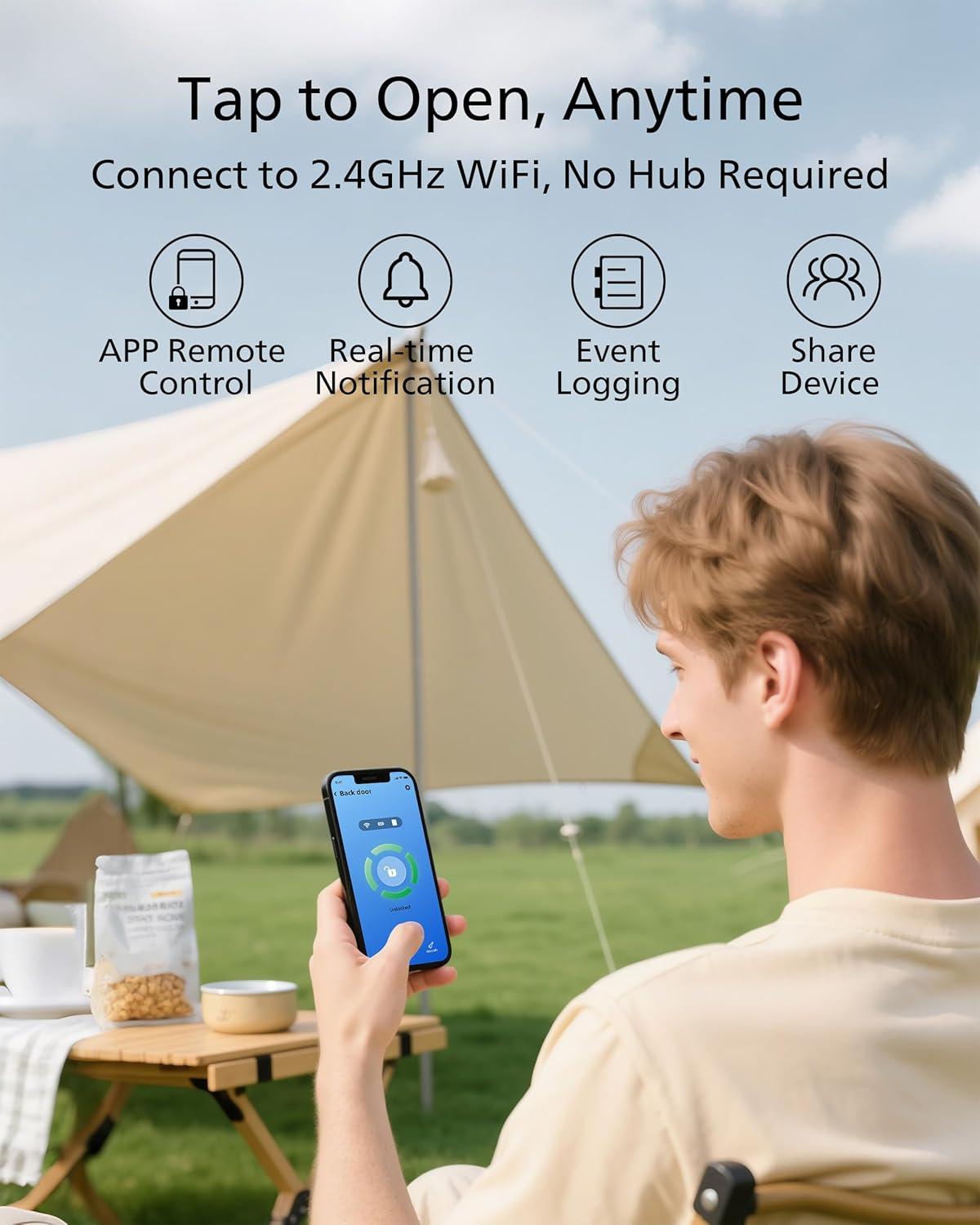 飛利浦 Philips 5合1智能指紋密碼電子鎖 (內建WiFi/遠端控制) 特價組