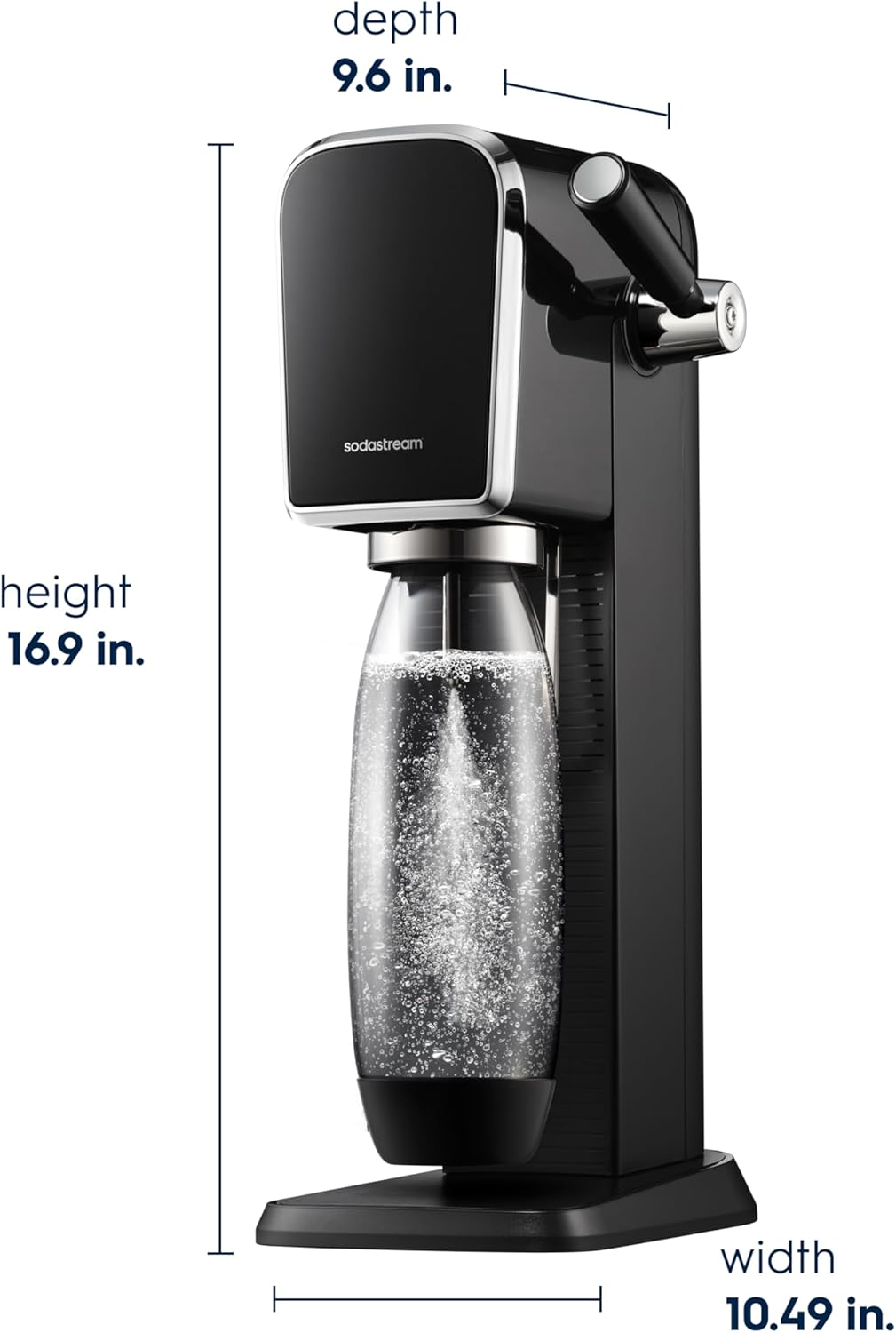 Sodastream Art 氣泡水機豪華套裝 (黑色，內含 3 入二氧化碳氣瓶)