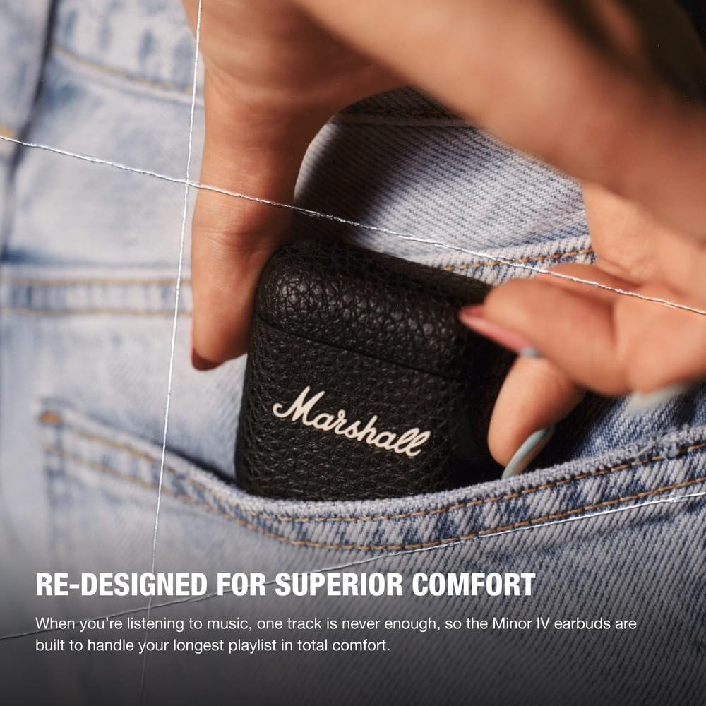 Marshall Minor IV 真無線藍牙耳機 經典搖滾音質 (黑色)