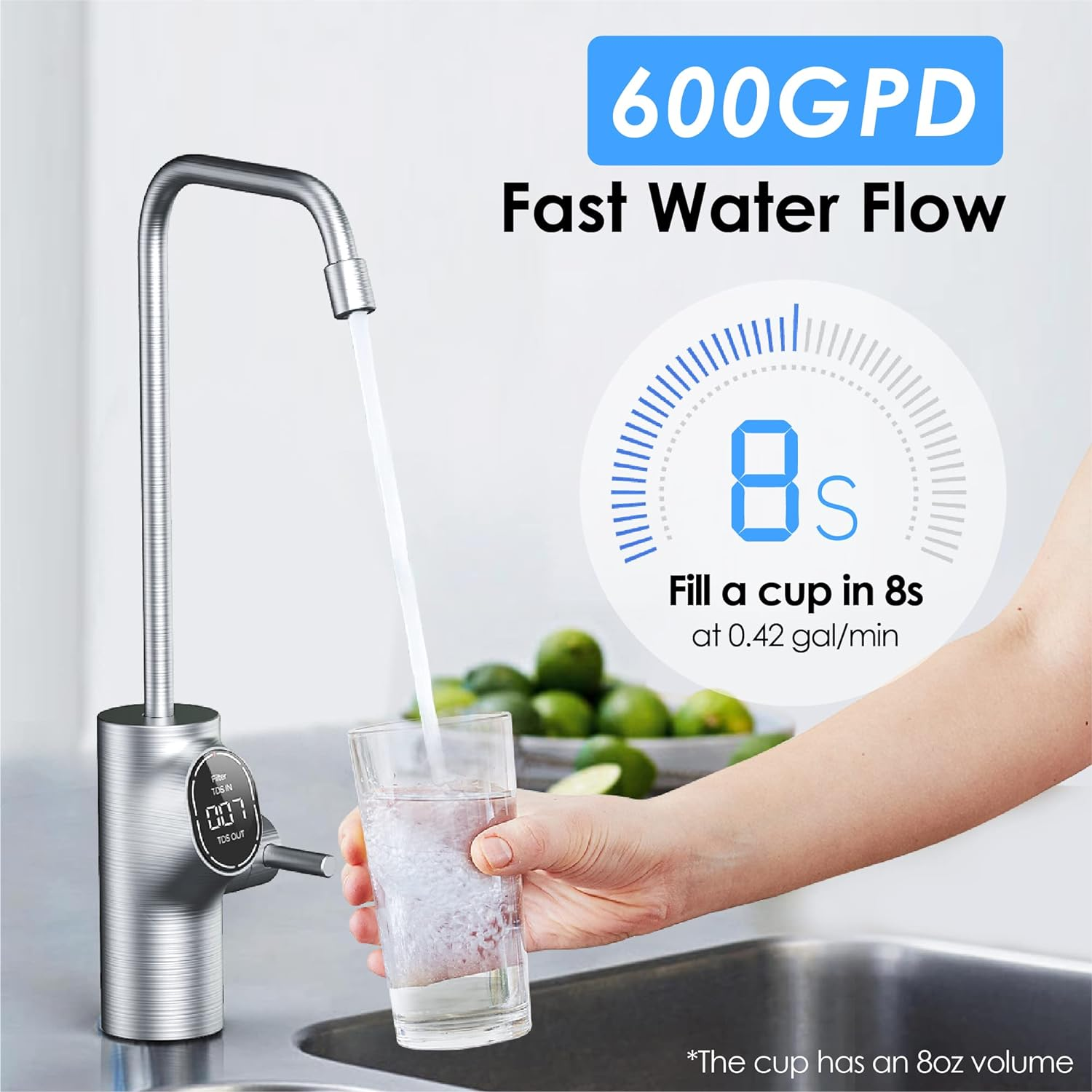 Waterdrop 沃特德 D6 廚下型 RO 逆滲透淨水系統 (600 GPD)