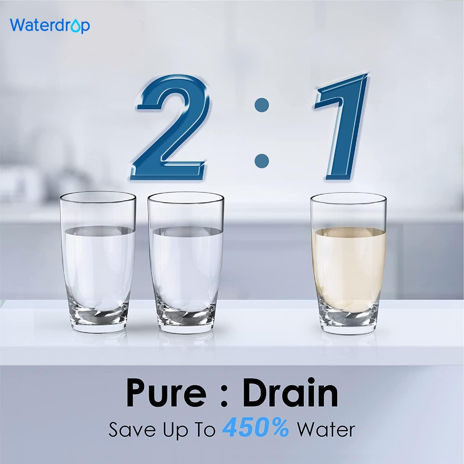 Waterdrop 沃特德 D6 廚下型 RO 逆滲透淨水系統 (600 GPD)