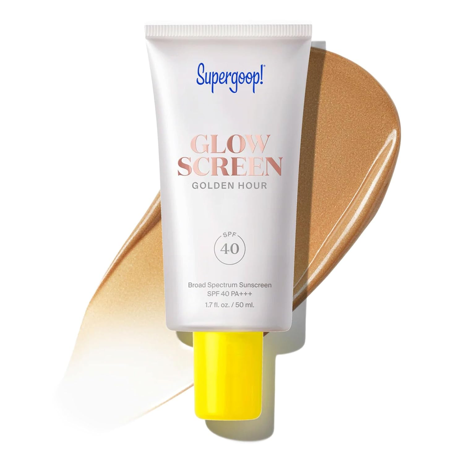 Supergoop! 發光防曬隔離霜 (大容量50ml) | 玻尿酸保濕/提亮潤色 20%Off 亞馬遜限定特價