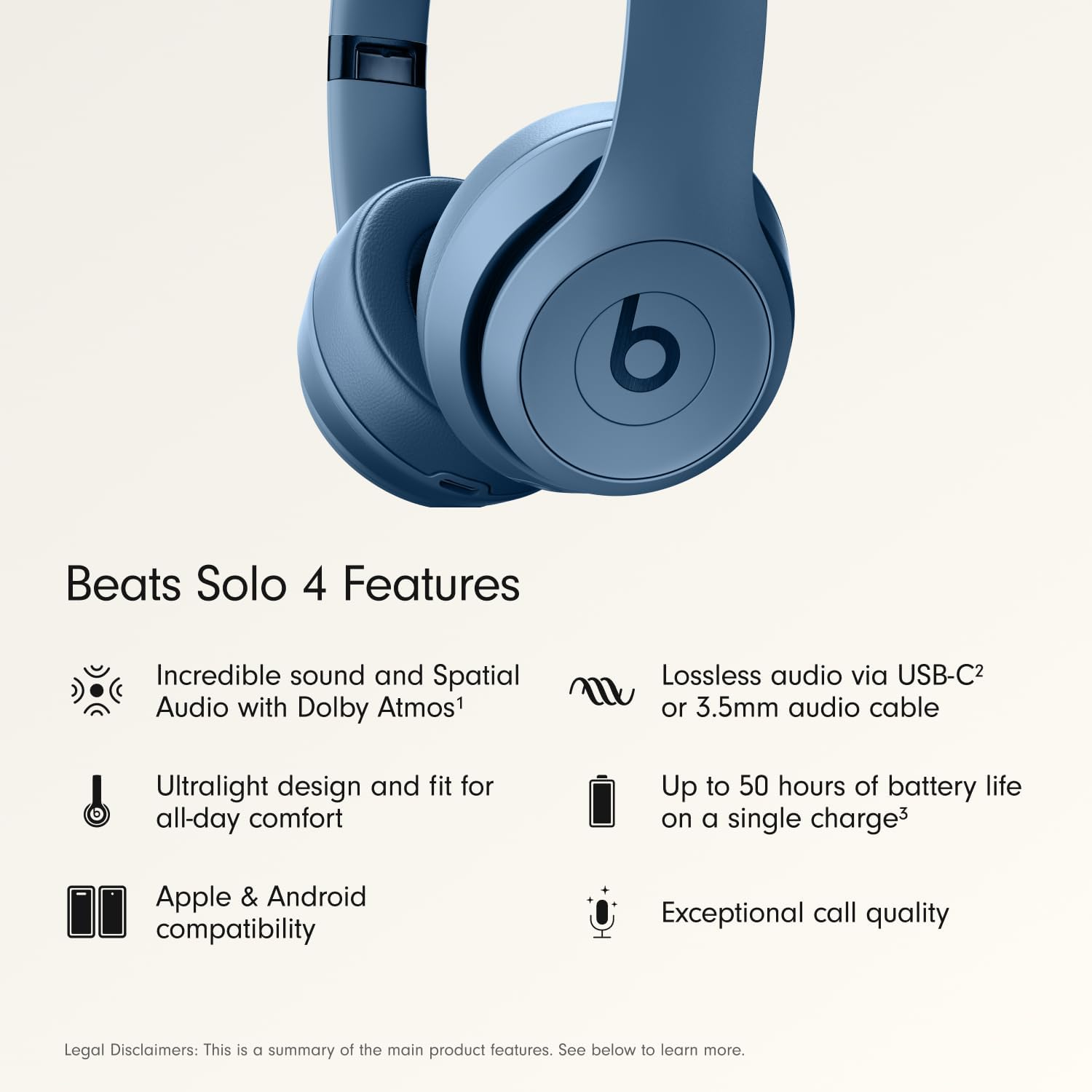 ✨ Beats Solo 4 無線貼耳式藍牙耳機 (五款經典美色限時特價) ✨