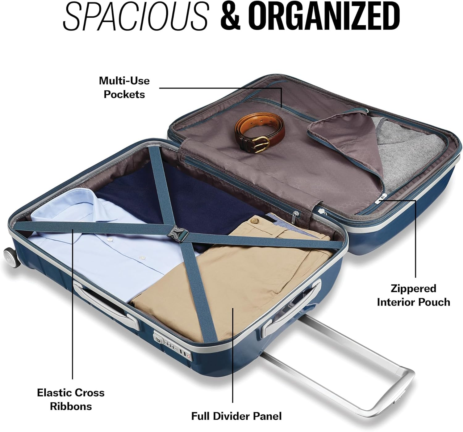 新秀麗 Samsonite Freeform 雙件組行李箱（21吋登機箱+28吋託運箱/海軍藍）