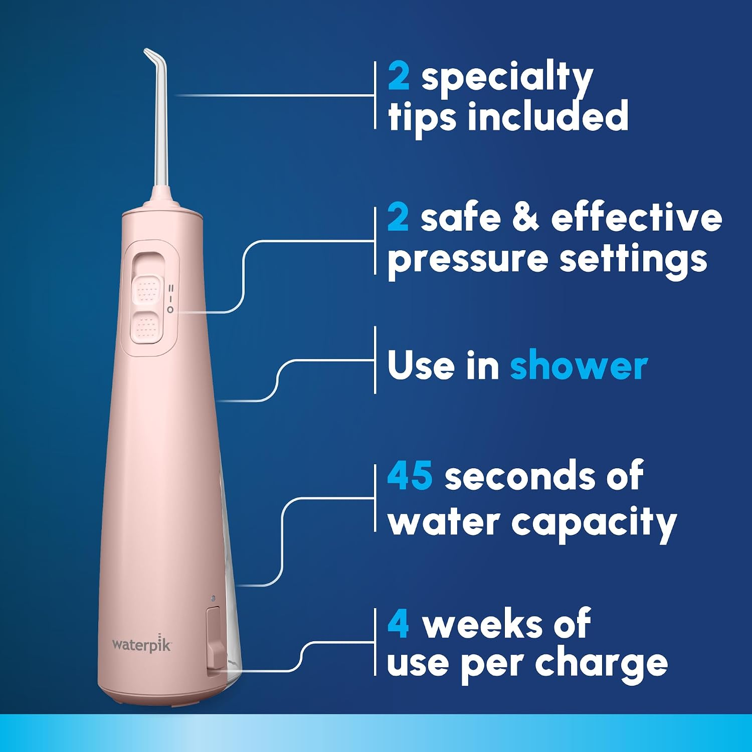 Waterpik Cordless Pulse 3100 手持無線脈衝沖牙機 (隨身/旅行/淋浴可用)