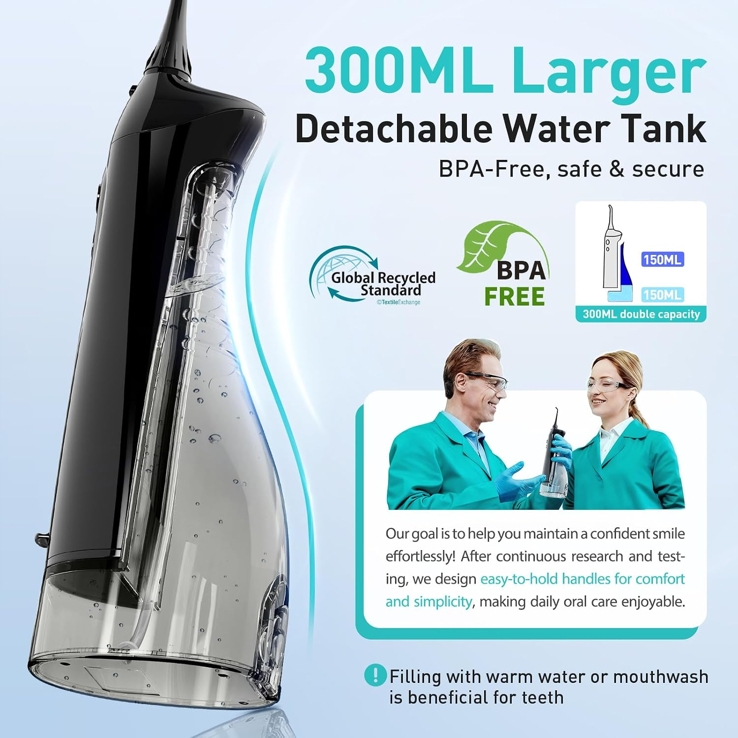 COSLUS C20 便携式冲牙器 300ML (黑色)