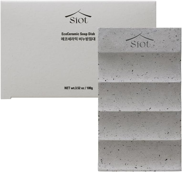 SIOT 草本黏液手工潔面皂與環保陶瓷肥皂盒 的天然永續禮盒組（Natural, Sustainable Gift Set）