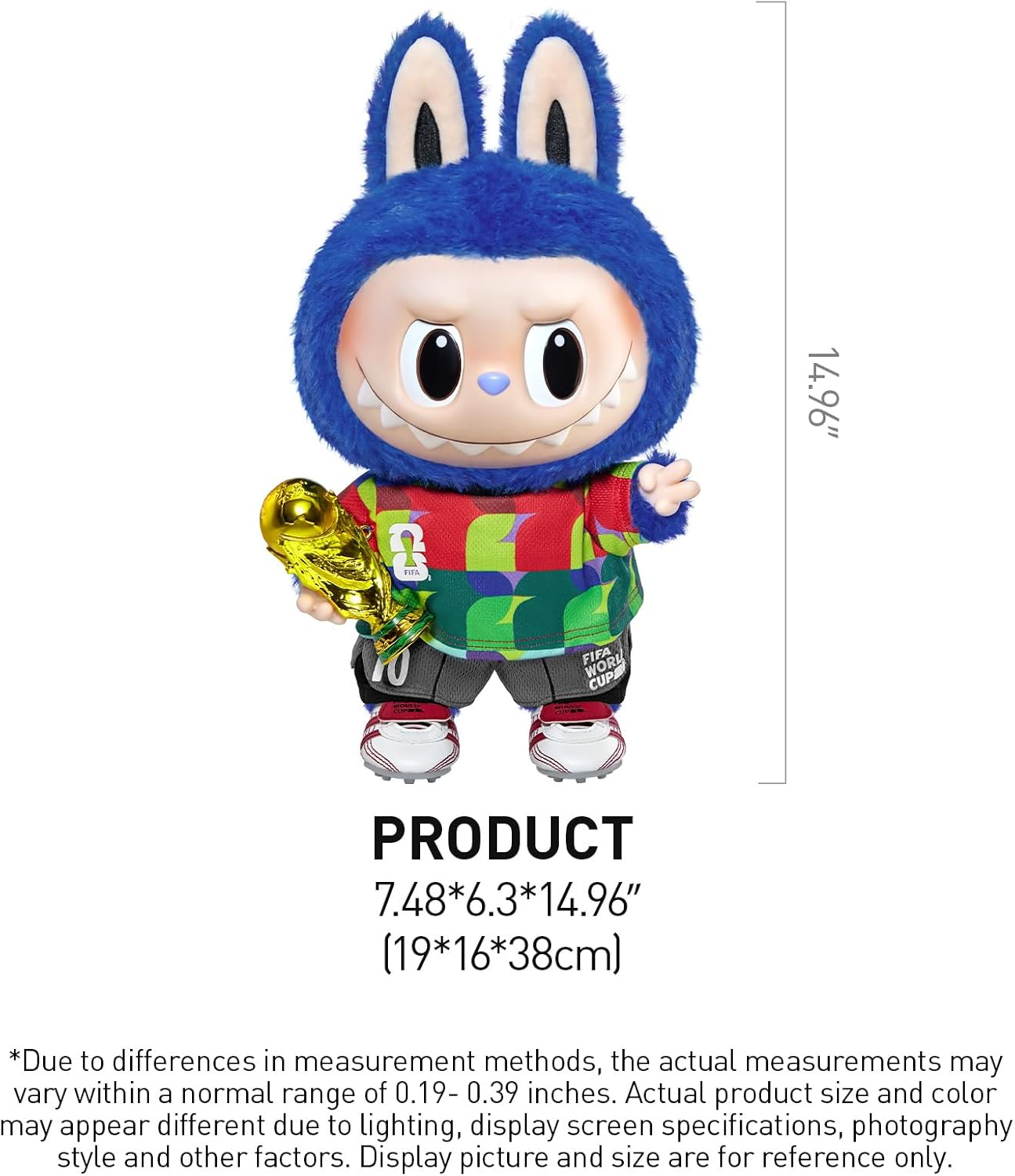 POP MART 泡泡瑪特 LABUBU x FIFA 聯名玩偶 + 懶洋洋瑜伽系列抱枕梳 特價組合包