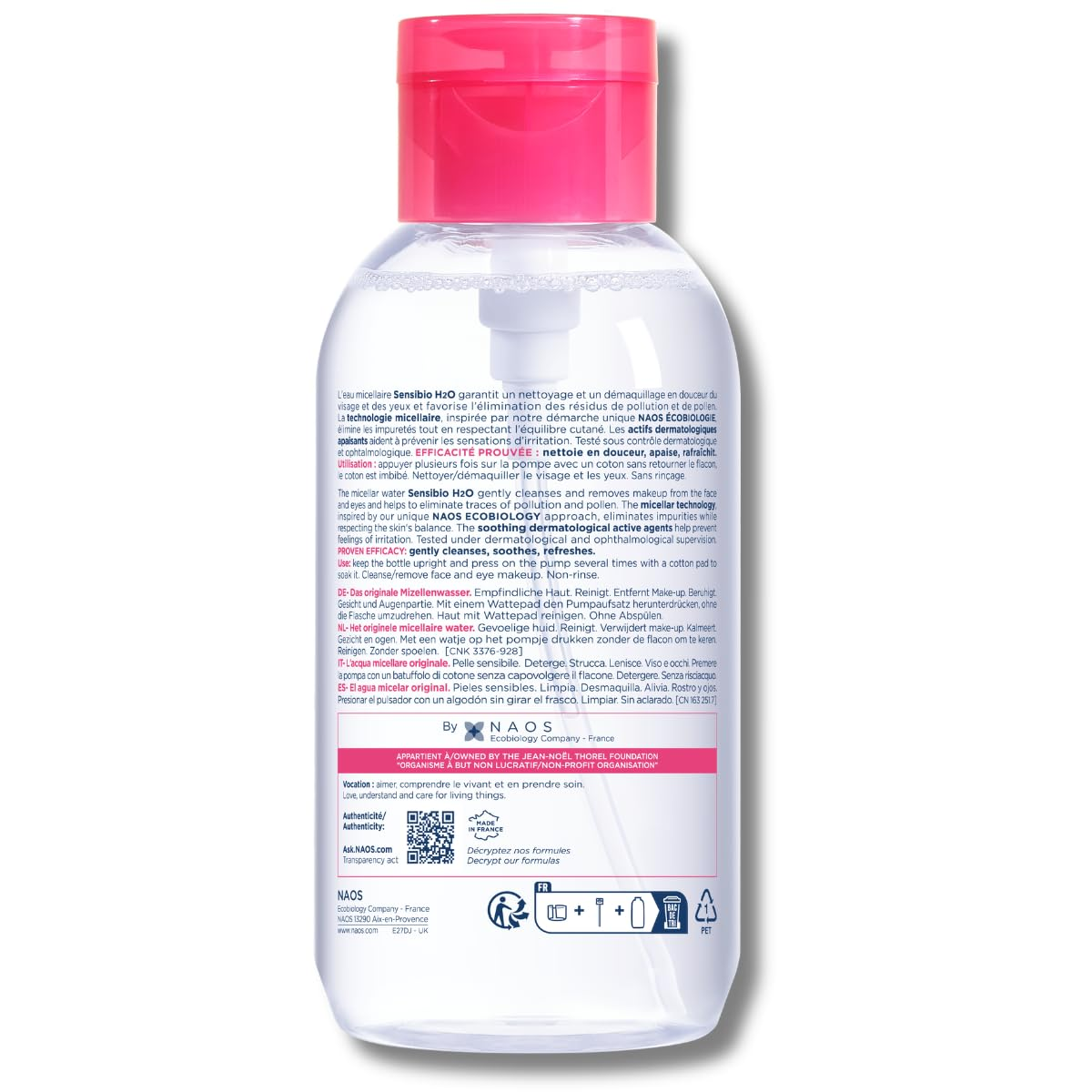 BIODERMA 貝膚黛瑪 舒敏高效潔膚水/卸妝水 (按壓瓶蓋版 500ml)