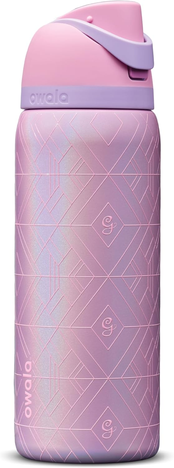 【Owala】x Wicked 魔法壞女巫聯名款 FreeSip 專利雙飲不鏽鋼保溫瓶 32oz (Glinda 粉色)