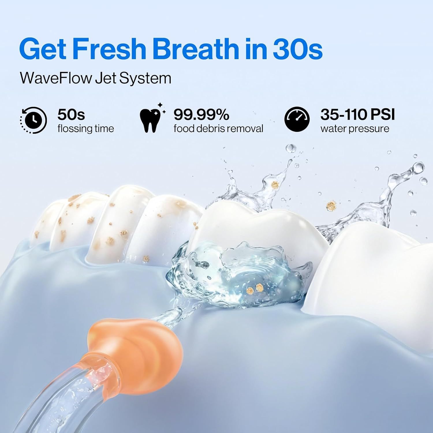 【usmile】C10 便攜式伸縮沖牙機/洗牙器 - 浪漫紫 (95天續航/IPX7防水/4種模式)