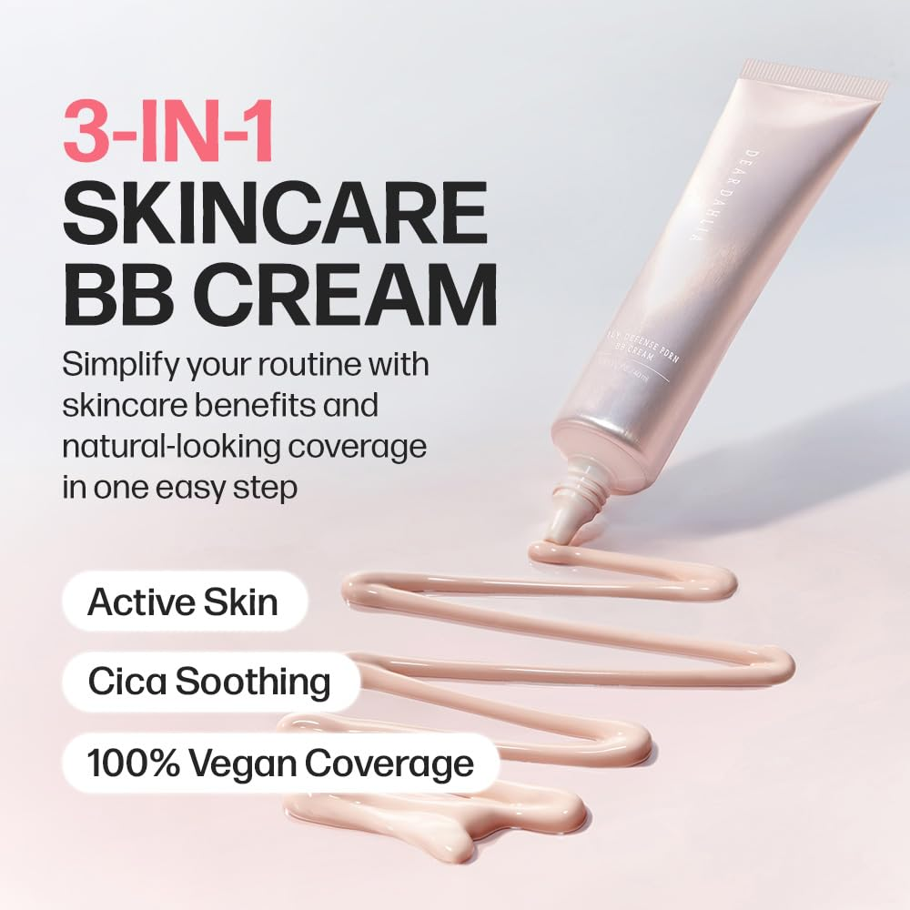 【DEARDAHLIA】Daily PDRN BB Cream 養膚光澤BB霜 (積雪草PDRN/保濕純素/中度遮瑕/玻璃光澤/1.35 fl oz/多色可選)