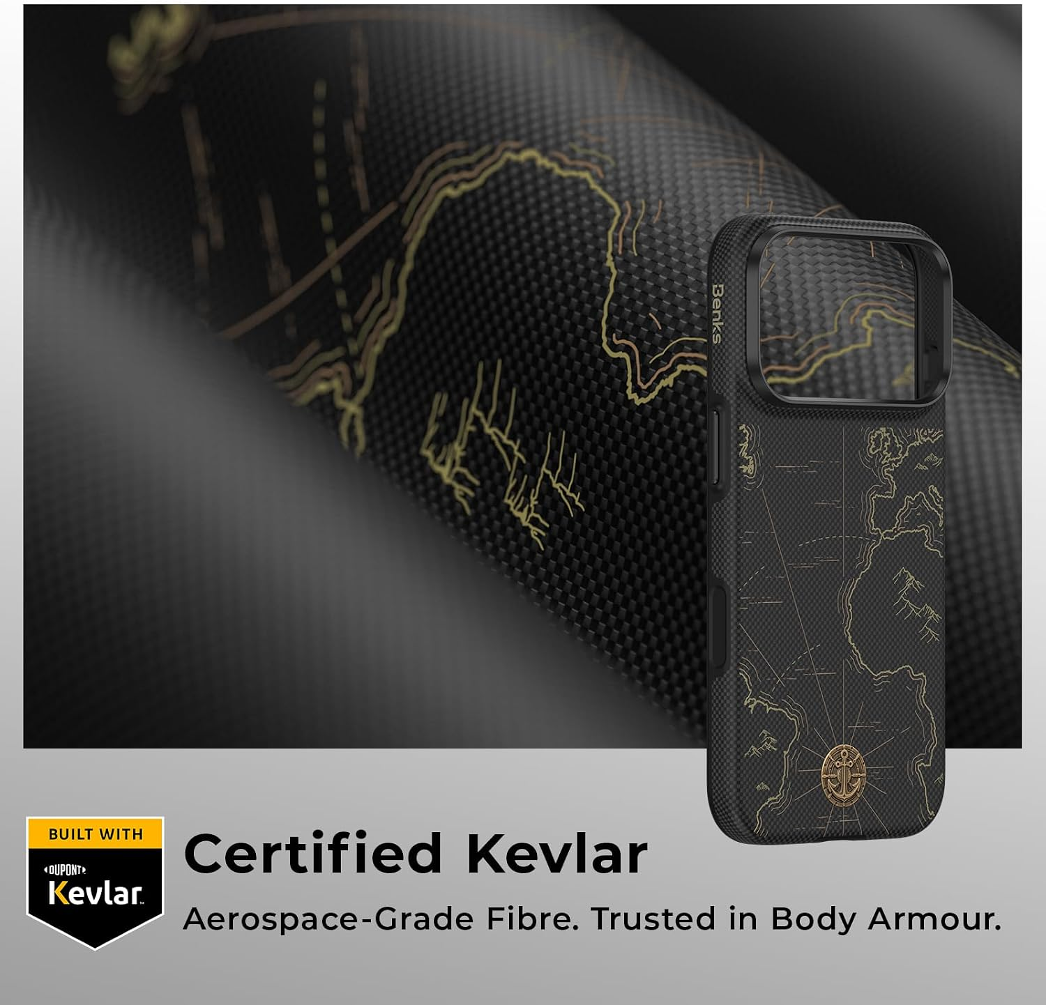 【BENKS】ArmorEdge Air for iPhone 16 Pro Max 磁吸防摔手機殼 (Kevlar芳綸纖維/輕薄全包防護/支援MagSafe/黑色)