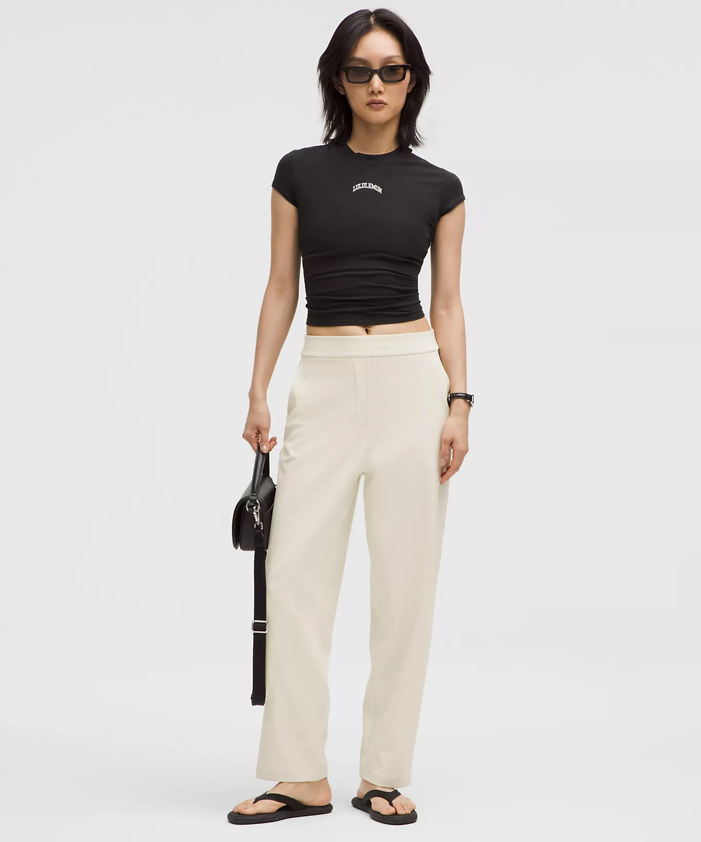 Lululemon Daydrift 高腰錐形西裝褲 Tapered Short版 25" (Luxtreme極彈)