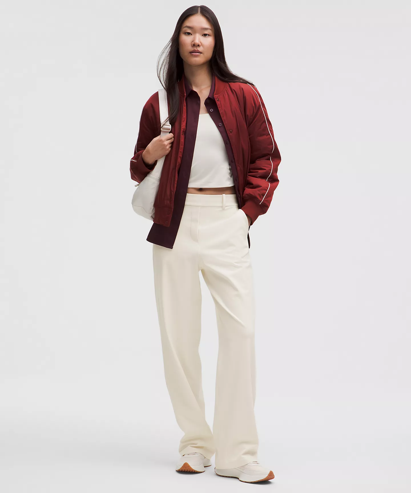 Lululemon Daydrift 高腰直筒西裝褲