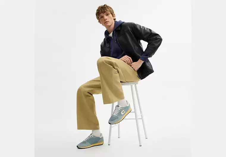 【COACH Outlet】Retro Runner 男款復古慢跑鞋 (兩色可選)