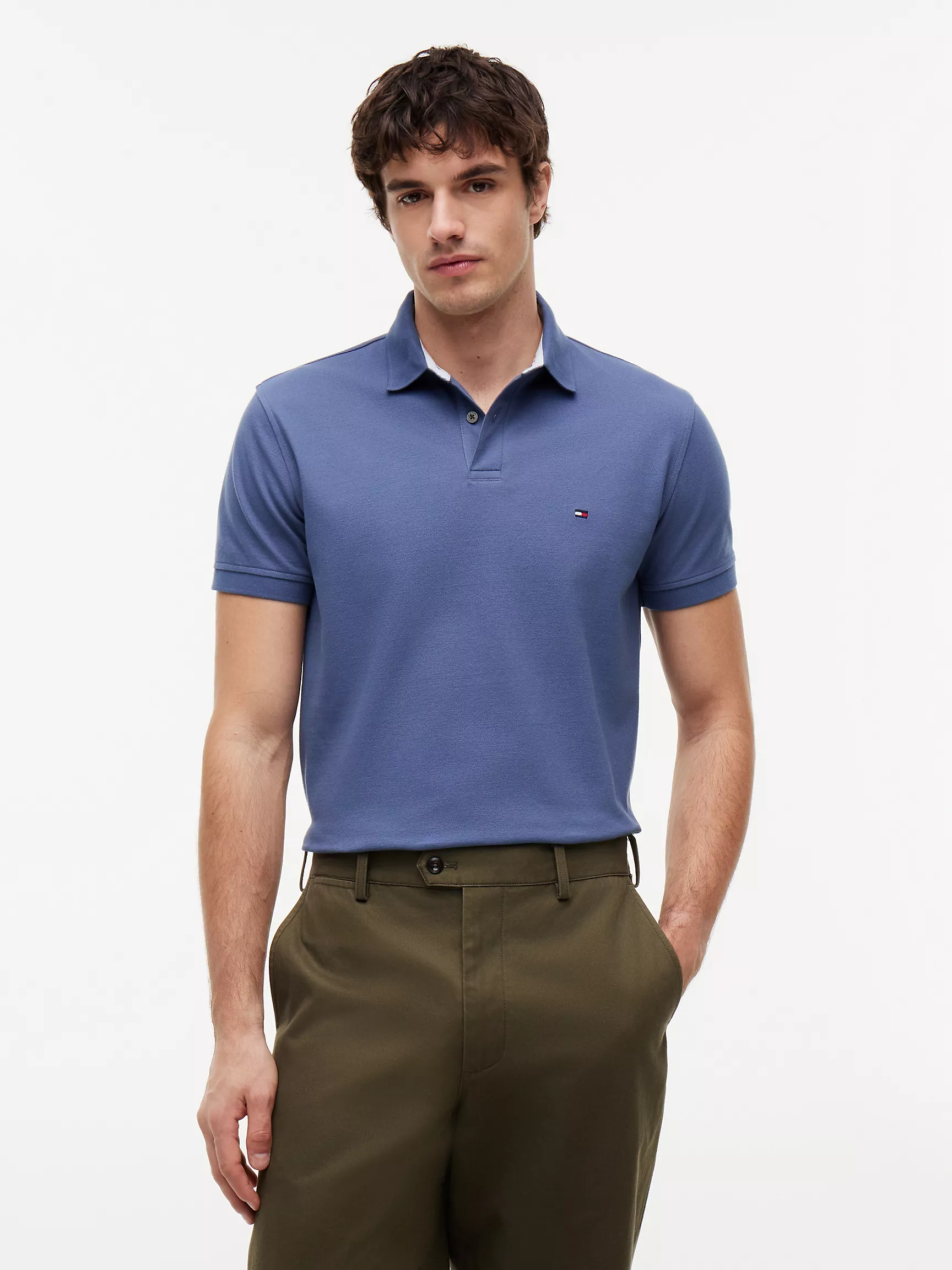 Tommy Hilfiger 經典美式休閒男款彈性短袖POLO衫