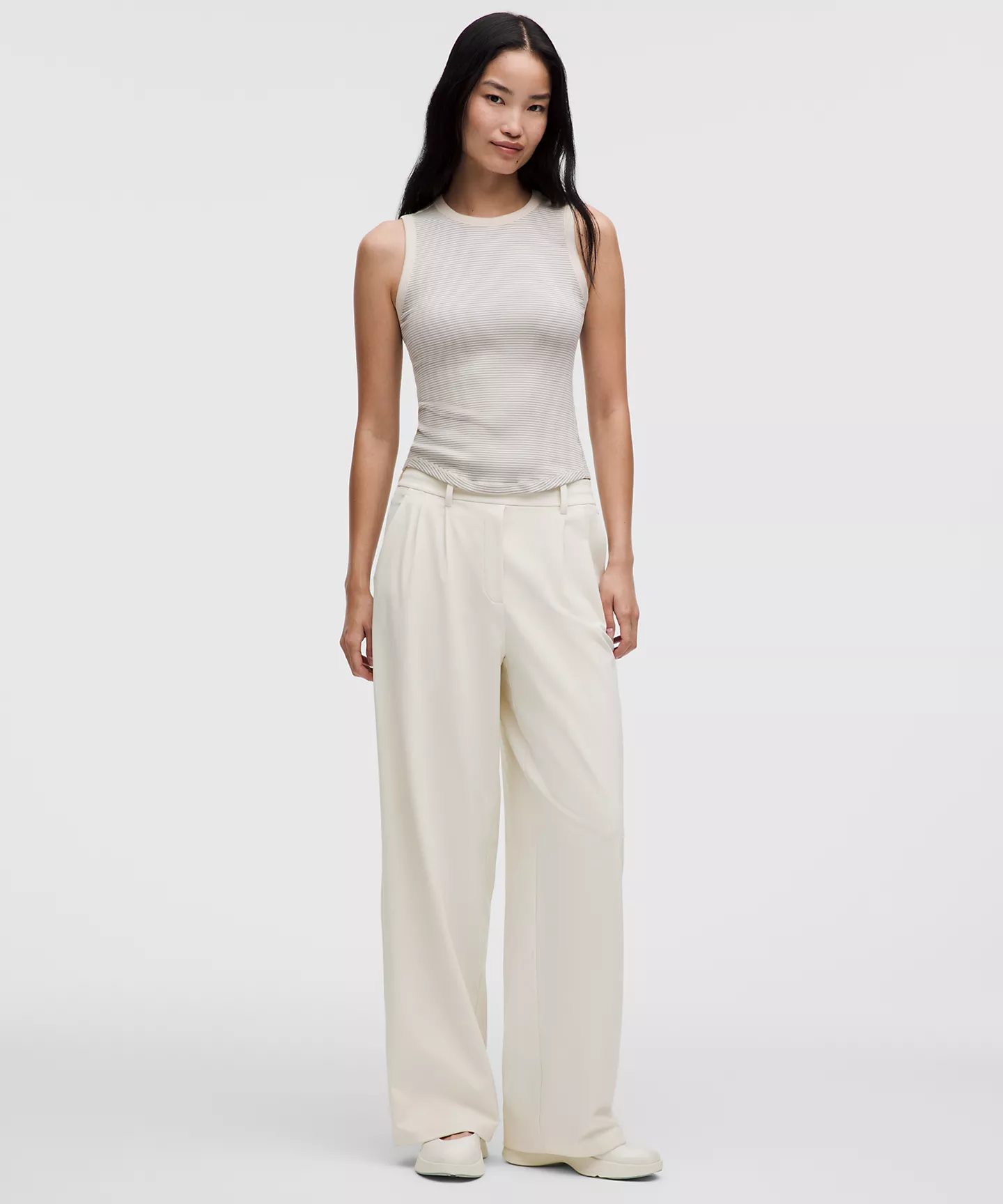 lululemon Daydrift High-Rise Wide-Leg Trouser 29.5" 高腰挺版寬褲/西裝長褲 (白色)