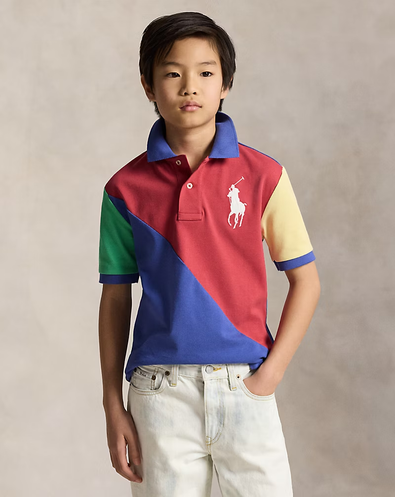 Polo Ralph Lauren 大童男童大馬純棉網眼 Polo 衫 (Boys 8-20)