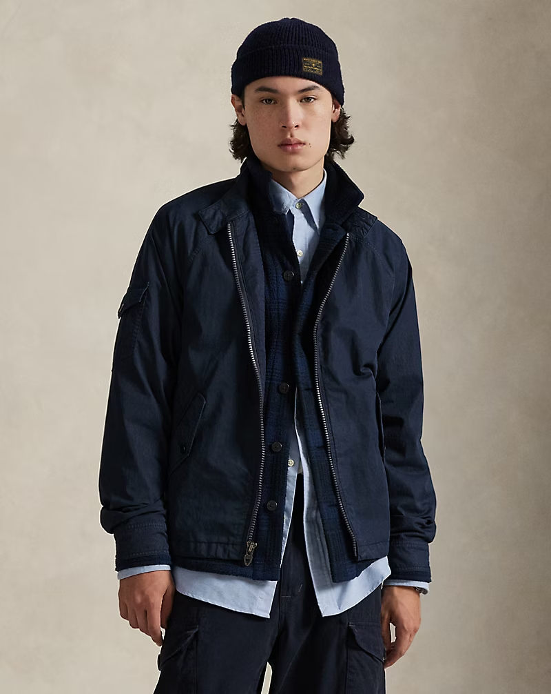 【Polo Ralph Lauren】男款 The Aldrich 成衣水洗斜紋工裝夾克外套 (兩色可選)