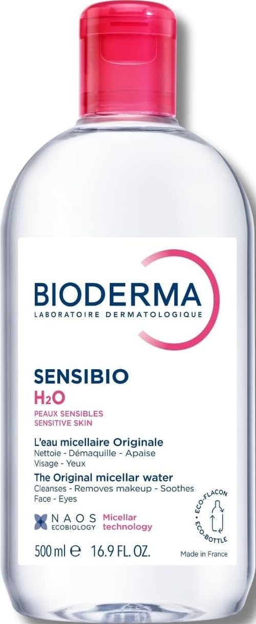 【BIODERMA 貝膚黛瑪】Sensibio H2O 舒敏高效潔膚液/粉紅潔膚水 500ml