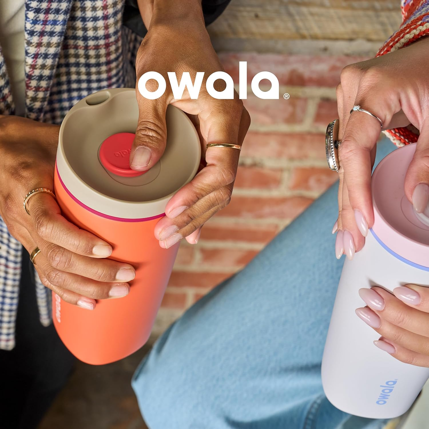 Owala SmoothSip 不鏽鋼保溫咖啡隨行杯 12oz (編織女王 Crochet Queen)