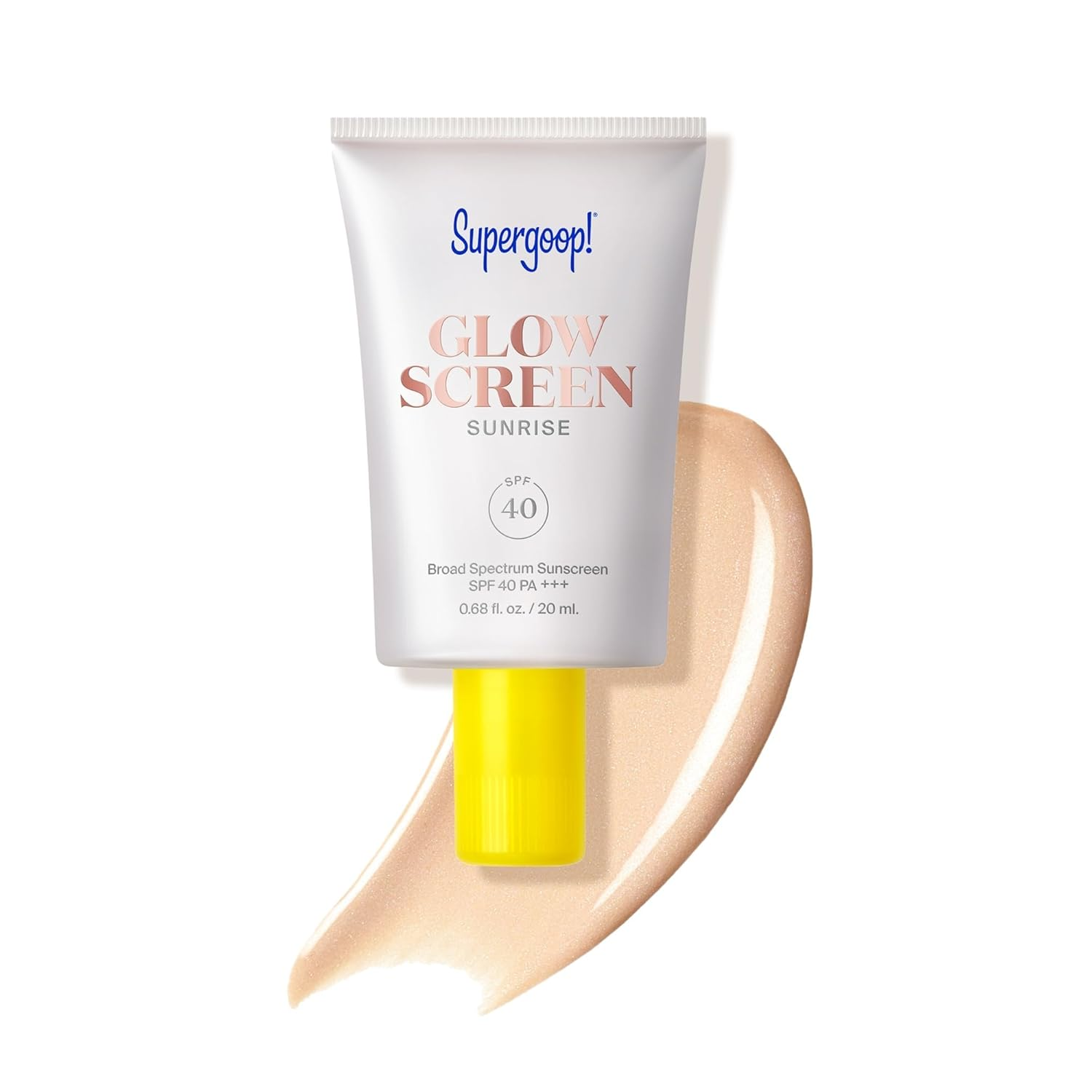 Supergoop! 發光防曬隔離霜 (隨身隨行版 20ml) | 玻尿酸保濕/提亮潤色 20%Off 亞馬遜限定特價