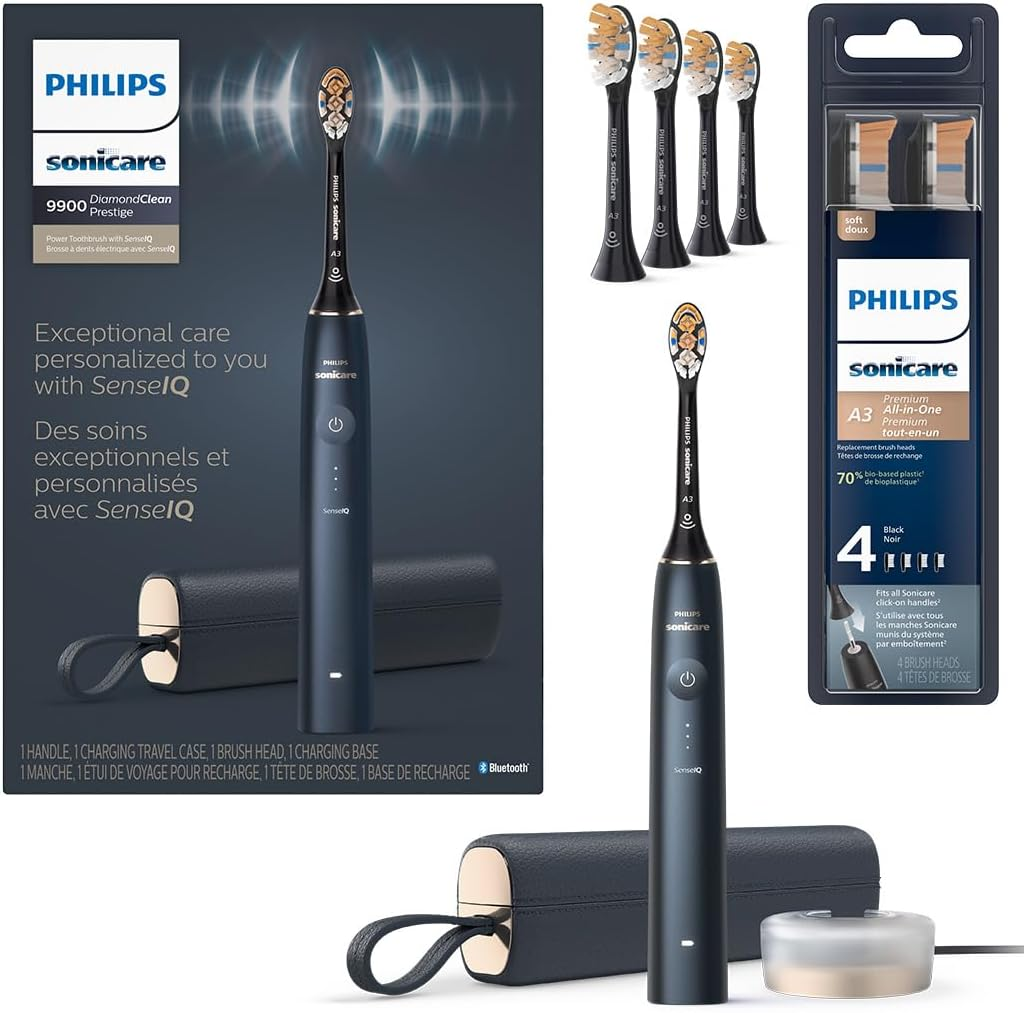 Philips Sonicare DiamondClean 9900 Prestige 頂級智慧吸震電動牙刷 (型號 BD9002AZ) - 午夜藍