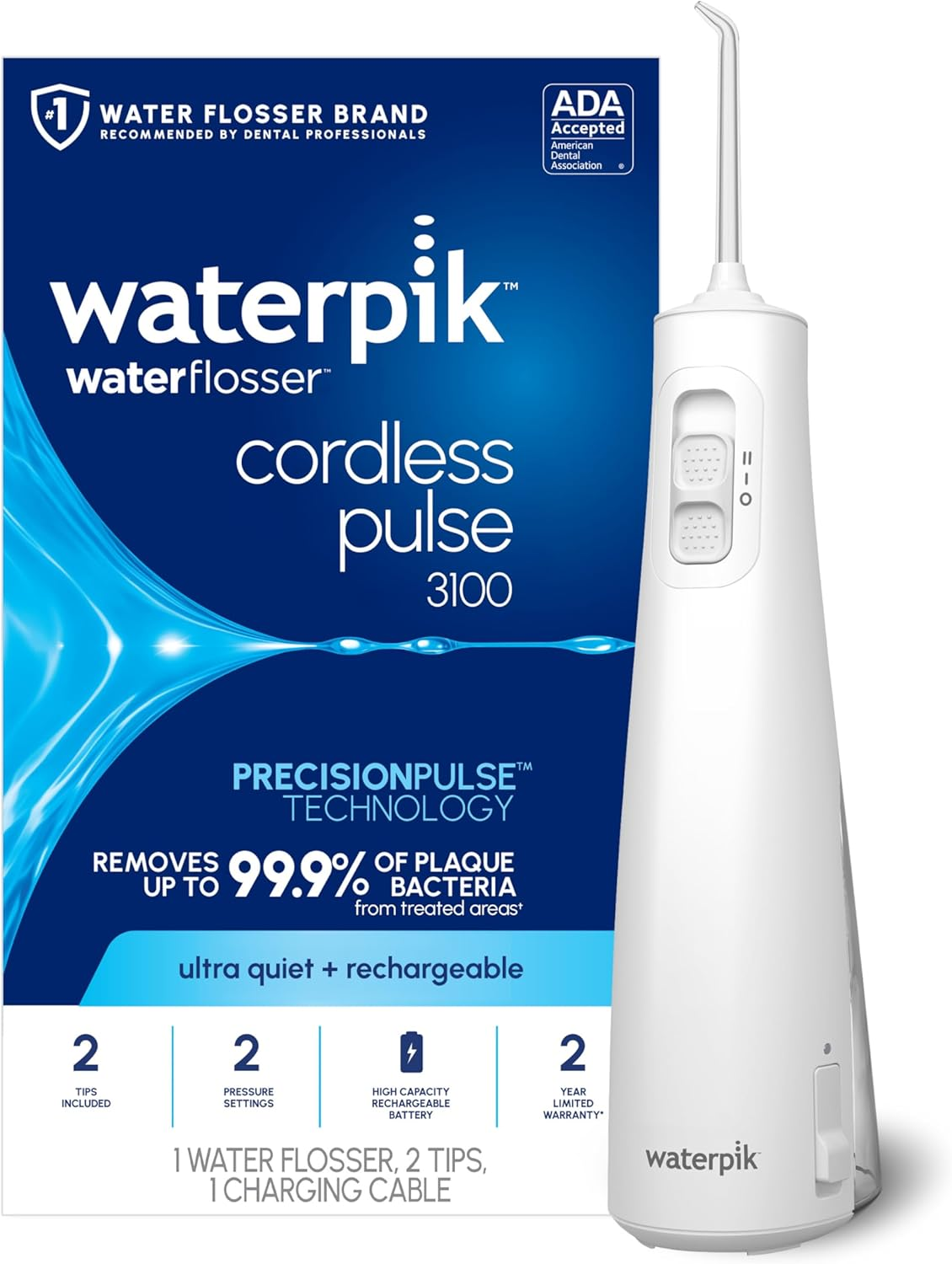 Waterpik 無線脈衝 3100 可充電便攜式沖牙器