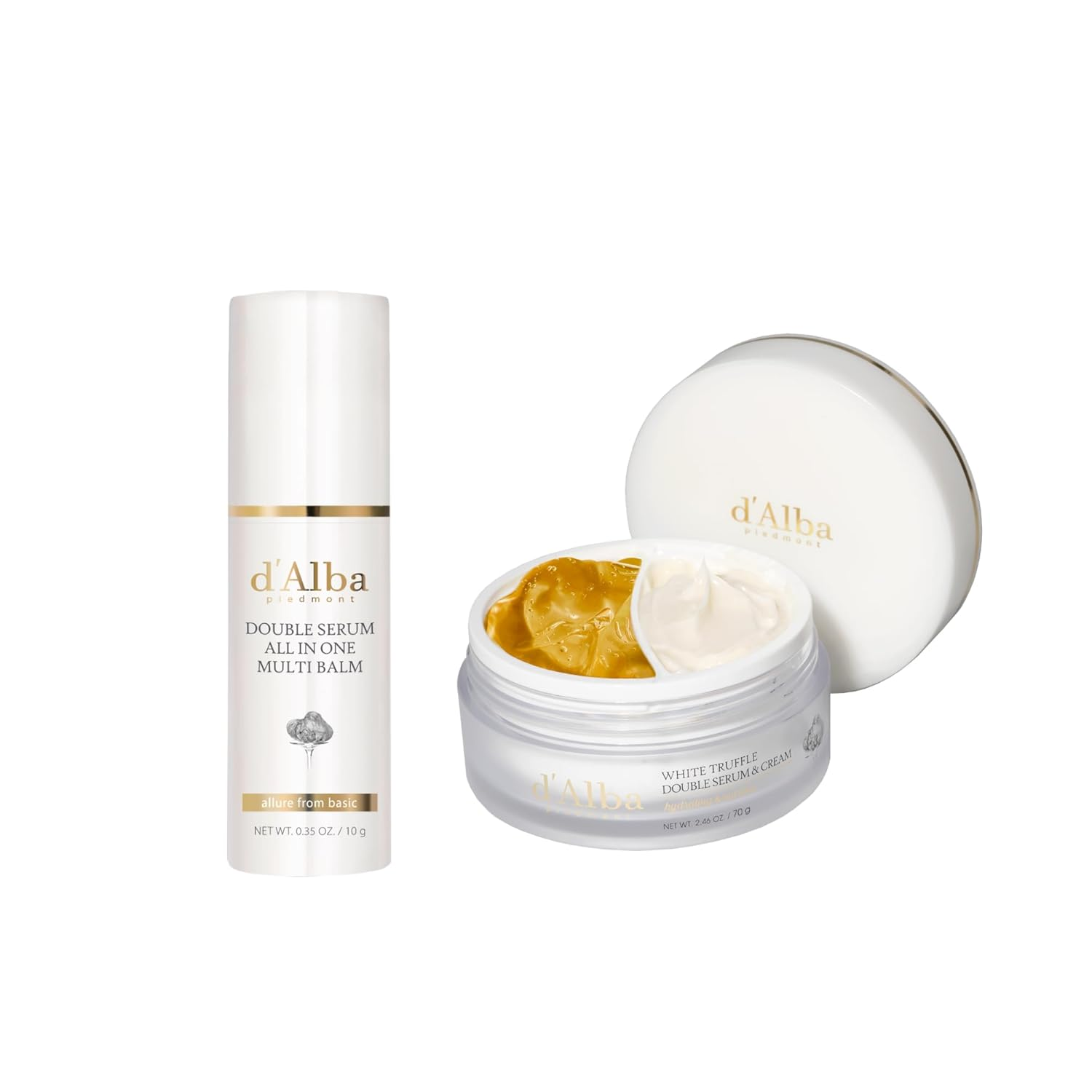 d'alba 皮埃蒙特白松露多效合一潤膚膏+雙效精華霜