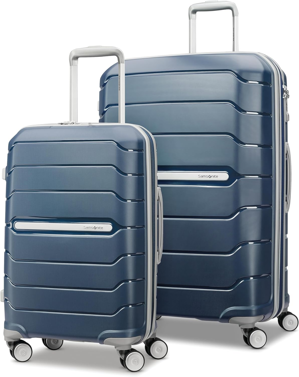 新秀麗 Samsonite Freeform 雙件組行李箱（21吋登機箱+28吋託運箱/海軍藍）
